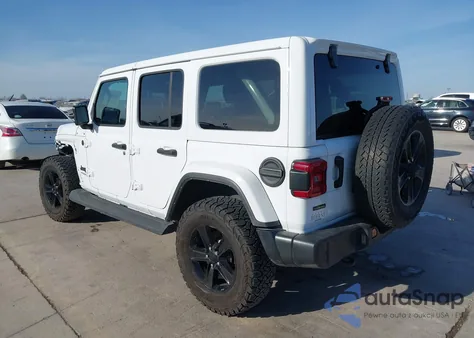 2021 Jeep Wrangler Unlimited Sahara Altitude 4X4 z USA, uszkodzony, nr VIN 1C4HJXEM7MW780165